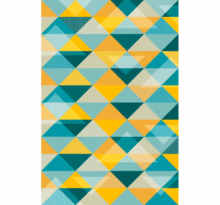 Carta da parati corridoio array di triangoli geometrici - TenStickers