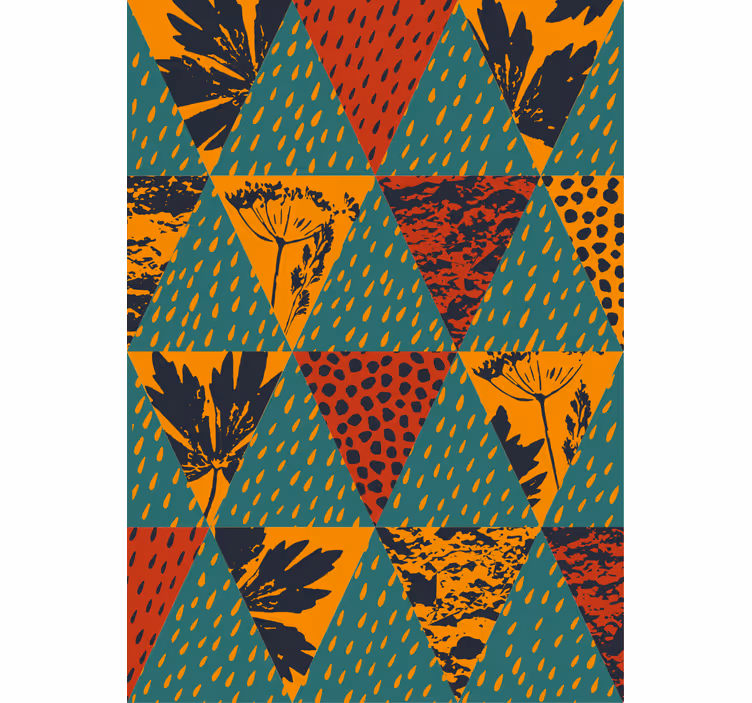 Carta da parati corridoio arte geometrica pioggia - TenStickers