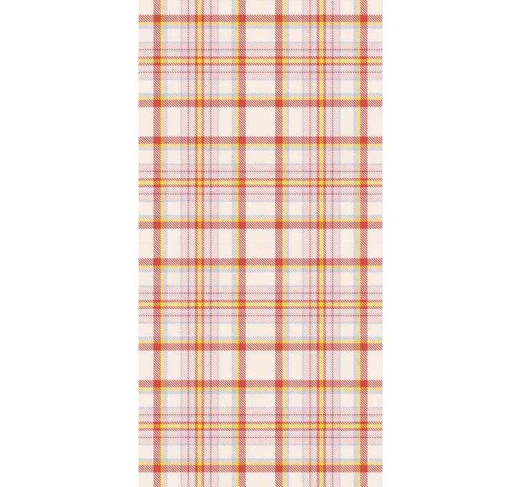 Carta da parati corridoio a quadri tartan scozzesi - TenStickers