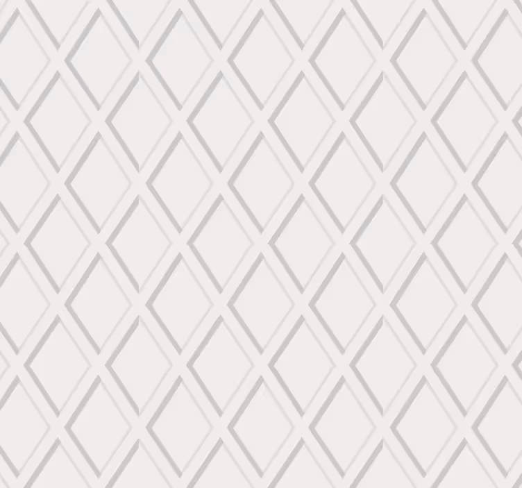 Carta da parati corridoio motivo rombo 3d hamptons - TenStickers