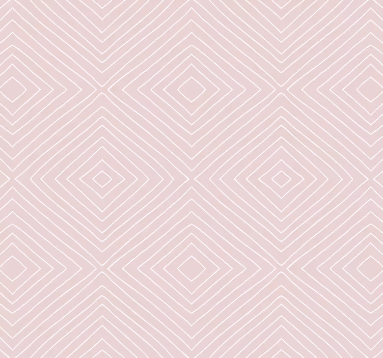 Carta da parati corridoio motivo quadrato rosa minimalista - TenStickers