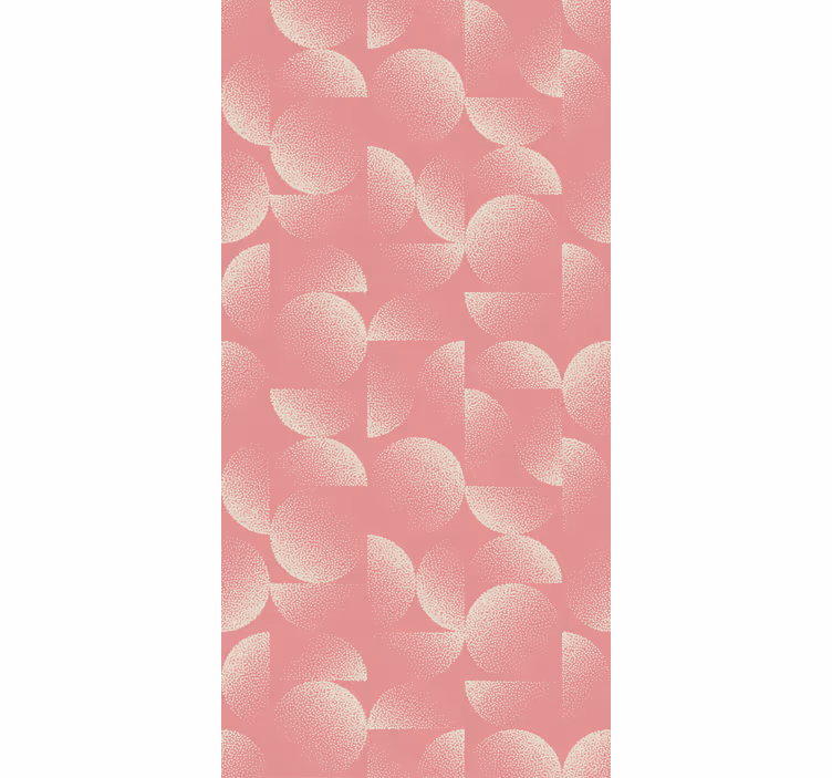 Carta da parati sala da pranzo semicerchi pastello - TenStickers