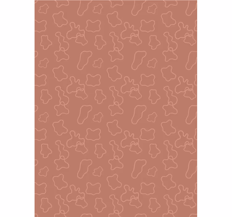 Carta da parati sala da pranzo cerchi irregolari terracotta - TenStickers
