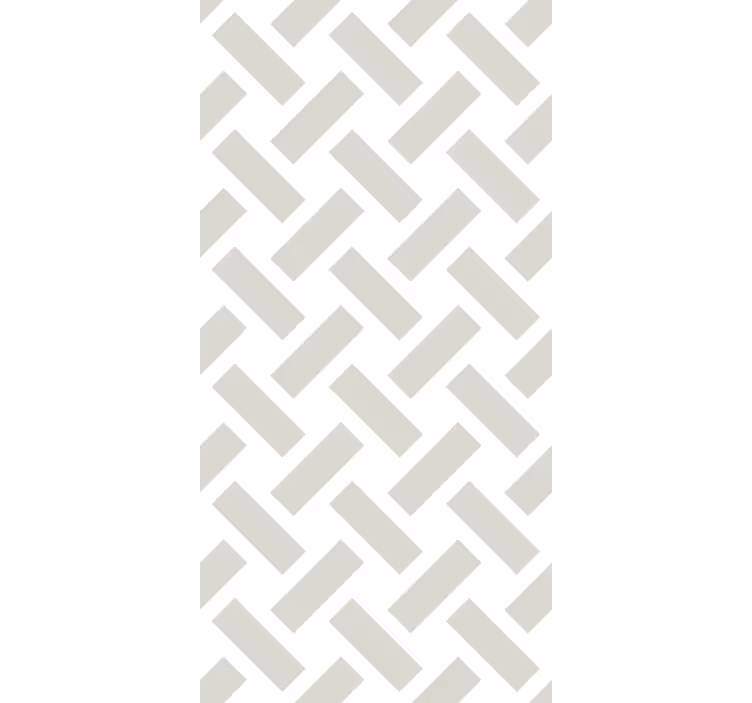 Carta da parati sala da pranzo motivo geometrico bianco - TenStickers