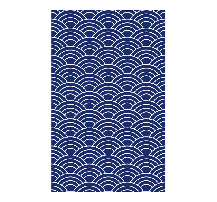 Carta da parati geometrica motivo onde - TenStickers