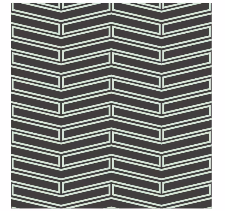 Carta da parati geometrica a righe a zig zag - TenStickers