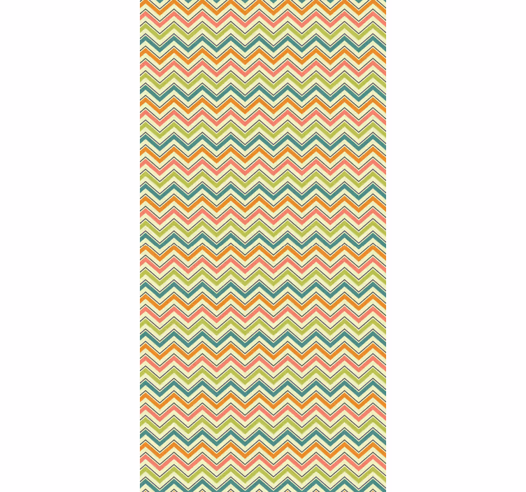 Carta da parati geometrica motivo zigzag chevron - TenStickers