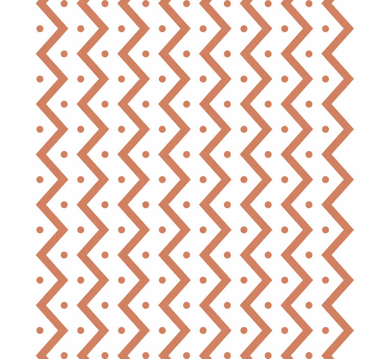 Carta da parati geometrica zigzag e pois - TenStickers