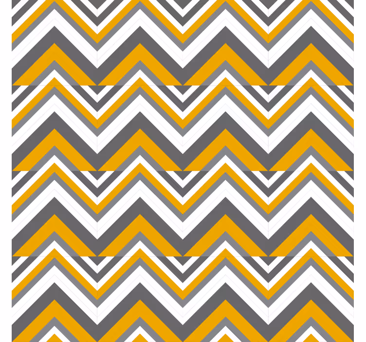 Carta da parati geometrica motivo a strisce a zigzag - TenStickers