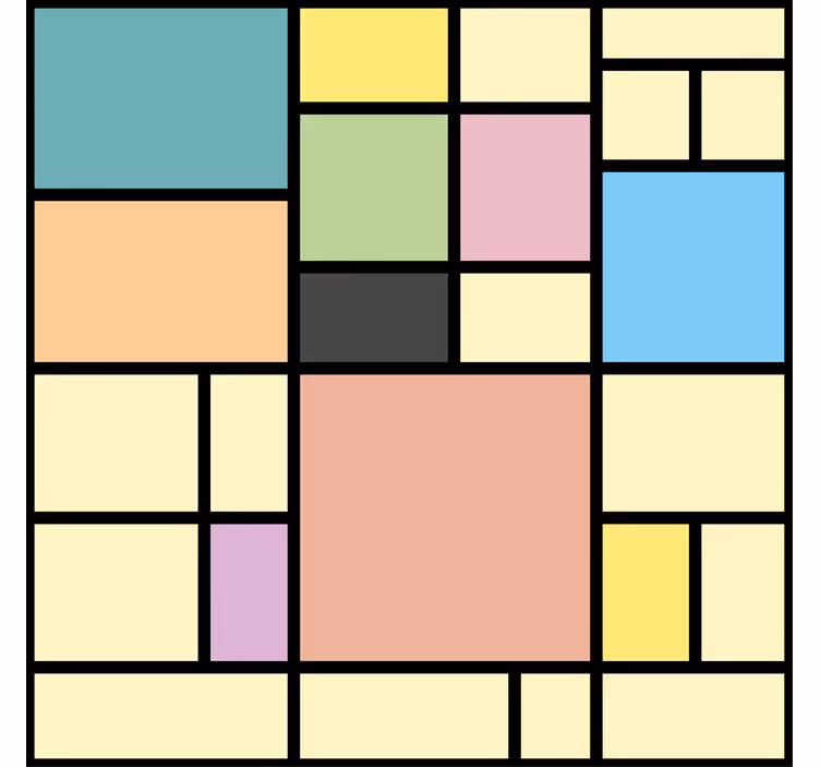 Carta da parati geometrica geometria vibrante - TenStickers