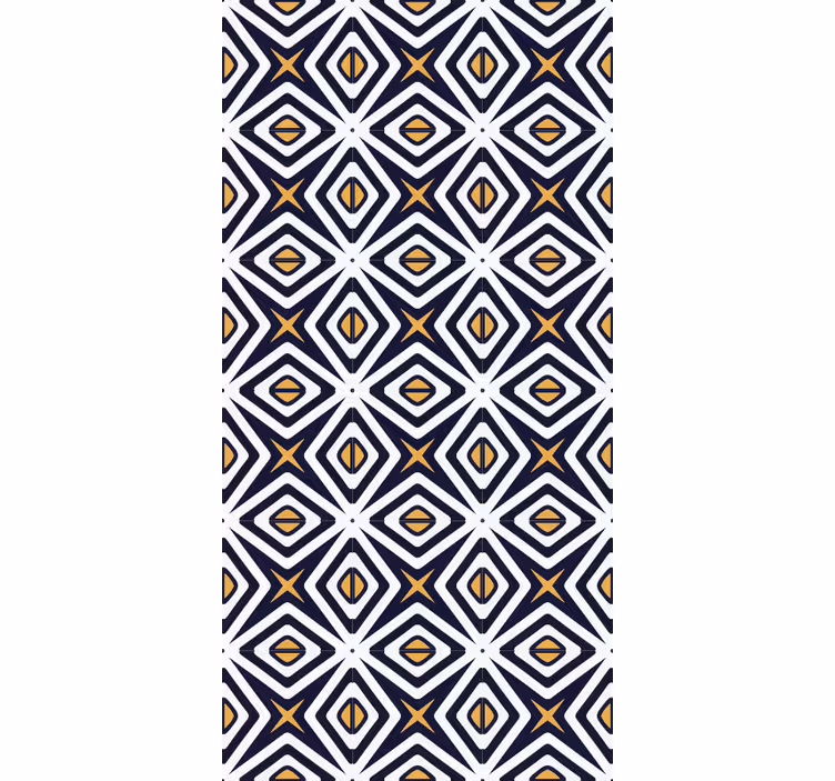 Carta da parati geometrica motivo a forma di diamante - TenStickers