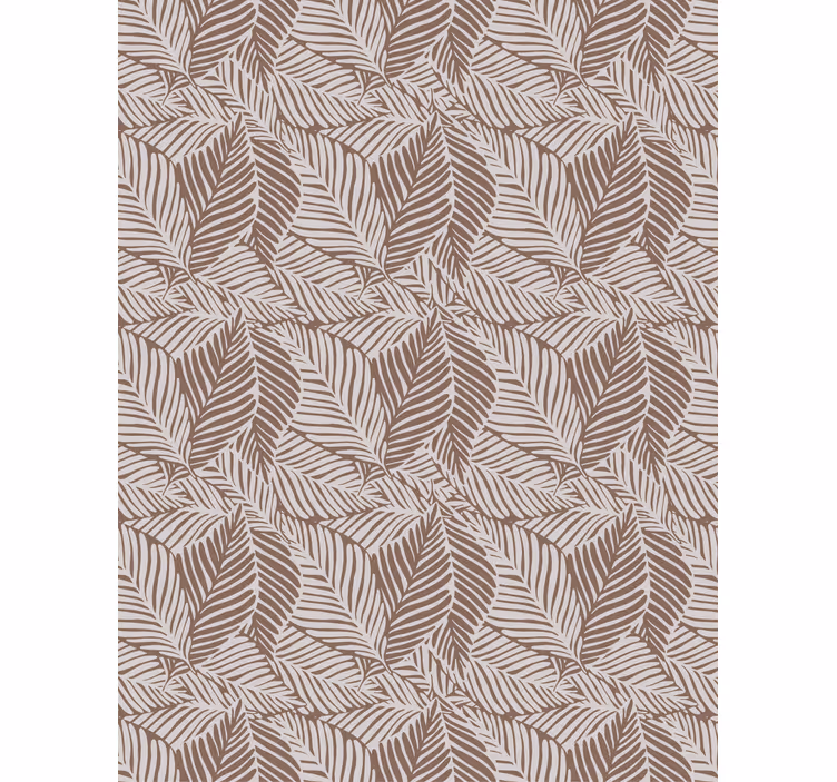 Carta da parati natura foglie di terracotta - TenStickers