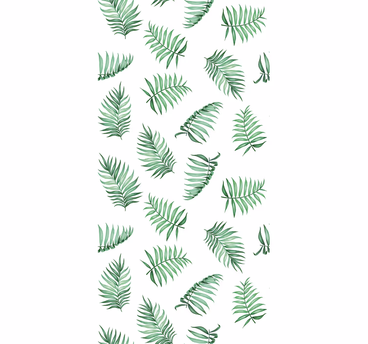 Carta da parati natura foglie di palma verde - TenStickers