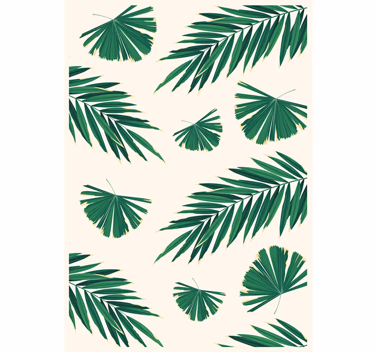 Carta da parati natura foglie verdi lussureggianti - TenStickers