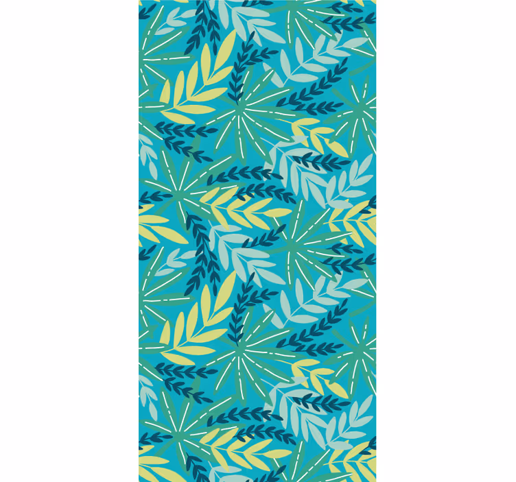 Carta da parati natura palette tropicale fogliosa - TenStickers