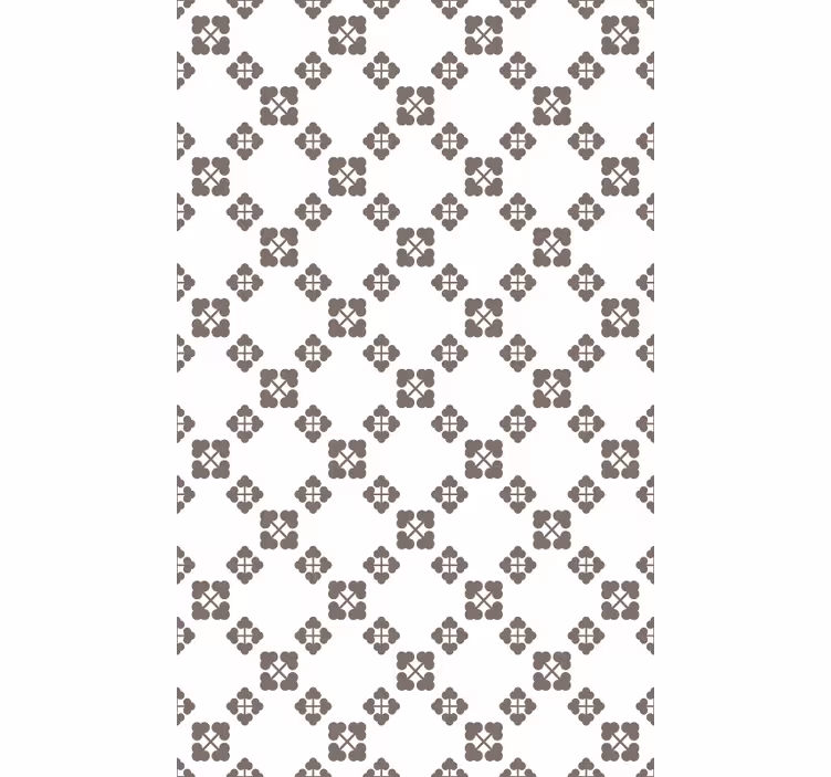 Carta da parati natura design quadrifogli beige - TenStickers