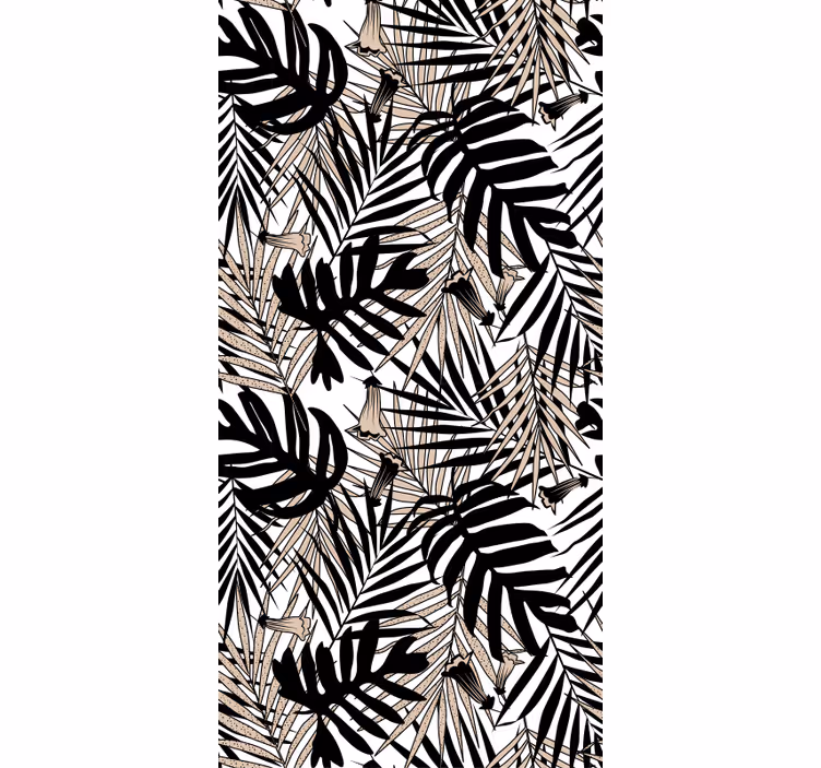 Carta da parati natura foglia tropicale - TenStickers