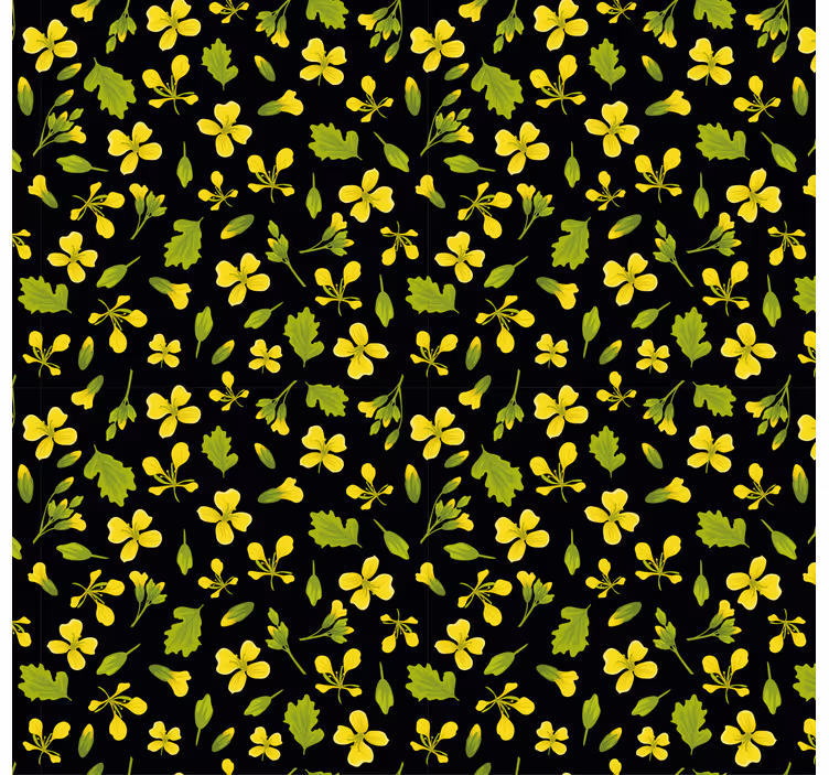 Carta da parati natura motivo floreale vibrante - TenStickers