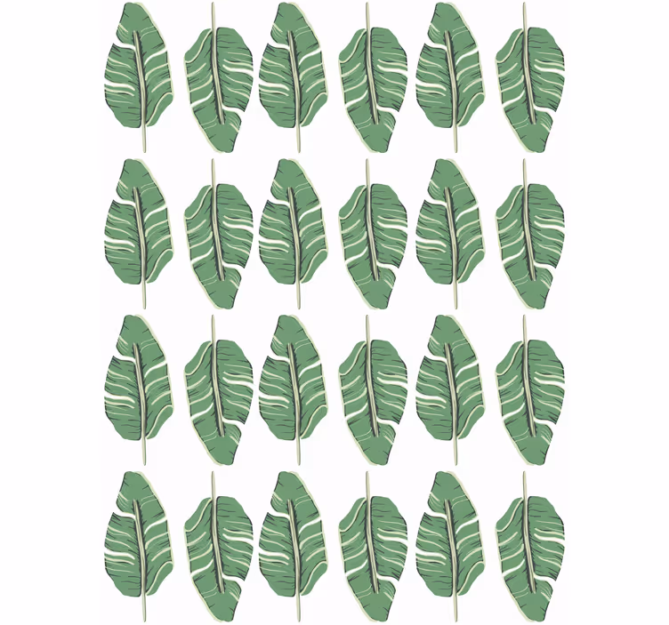 Carta da parati natura motivo foglia opulenta - TenStickers