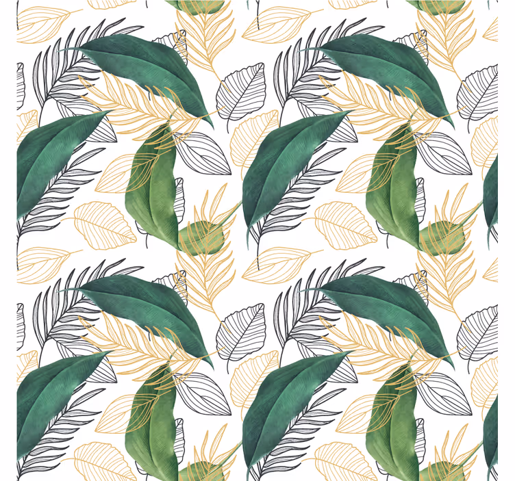 Carta da parati natura elemento foliage ricco - TenStickers