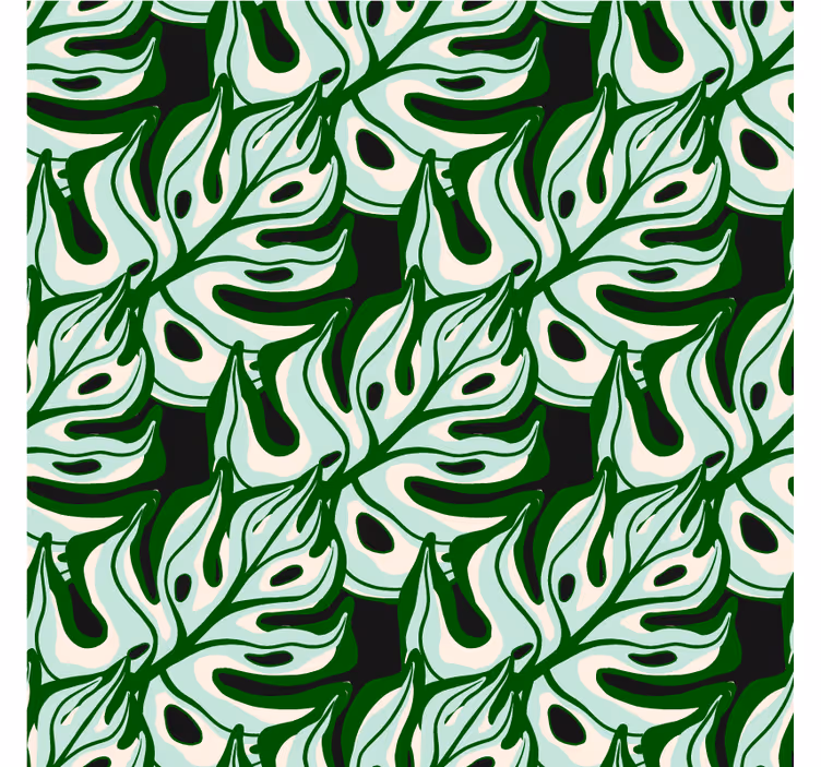 Carta da parati natura stampa foliage tropicale - TenStickers