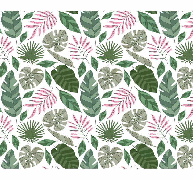 Carta da parati natura motivi foglie tropicali - TenStickers