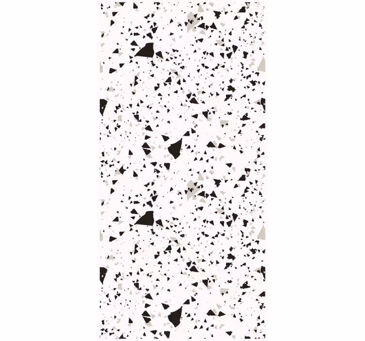 Carta da parati moderna texture terrazzo grigio bianco nero - TenStickers