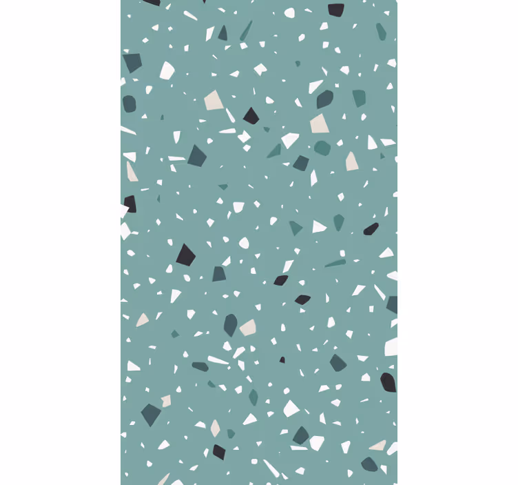 Carta da parati moderna texture terrazzo acquamarina - TenStickers