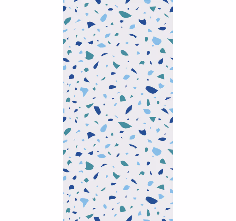 Carta da parati moderna texture tonalità blu terrazzo - TenStickers