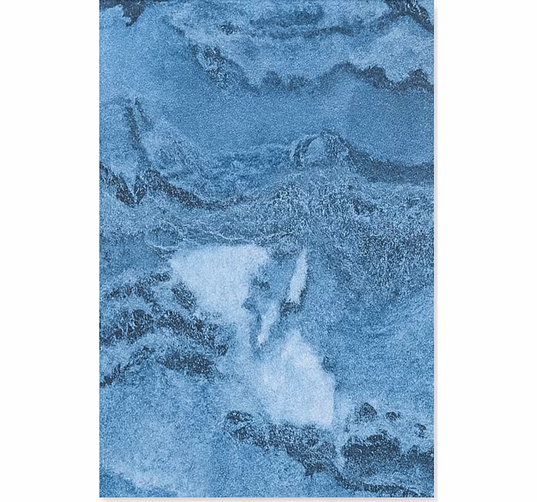 Carta da parati effetto marmo texture blu profondo - TenStickers