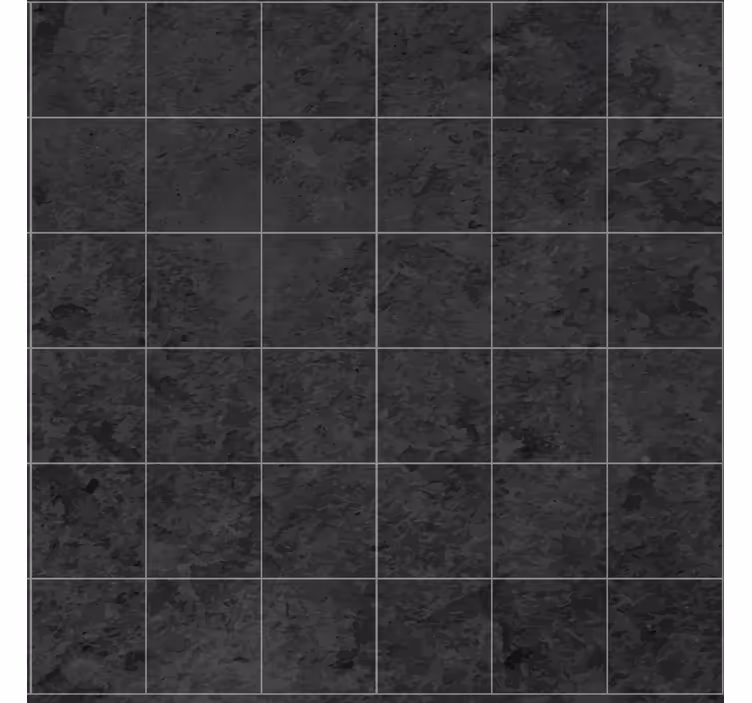 Carta da parati effetto pietra quadrati neri eleganti - TenStickers