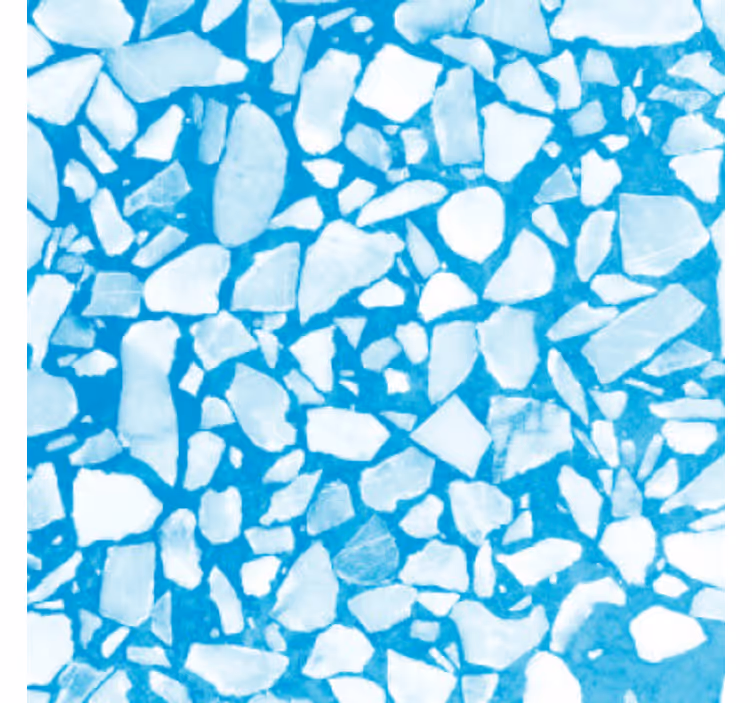 Carta da parati effetto pietra mosaico azzurro chill - TenStickers