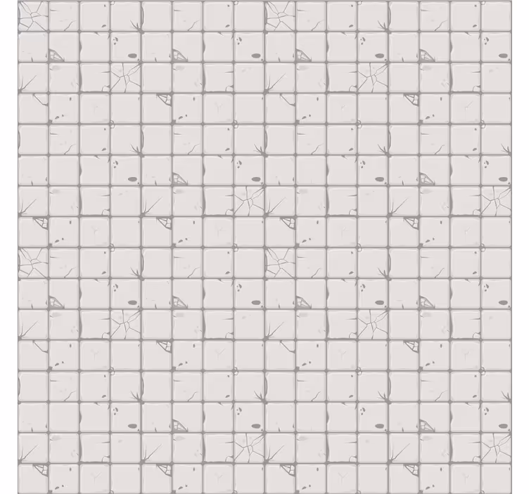 Carta da parati effetto piastrelle piastrelle grigie chiare - TenStickers