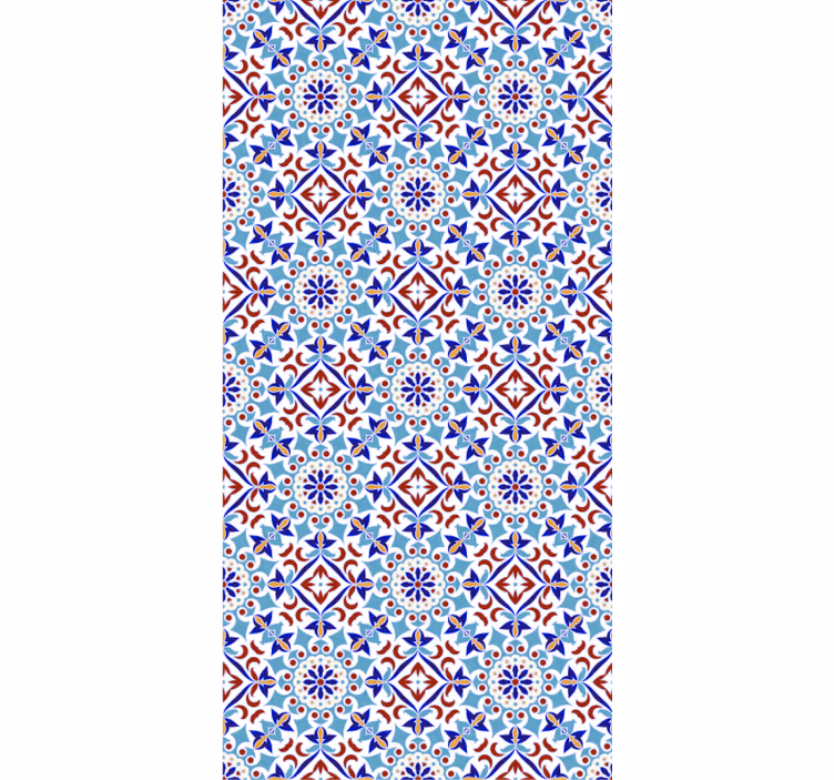 Carta da parati effetto piastrelle motivo ceramico - TenStickers
