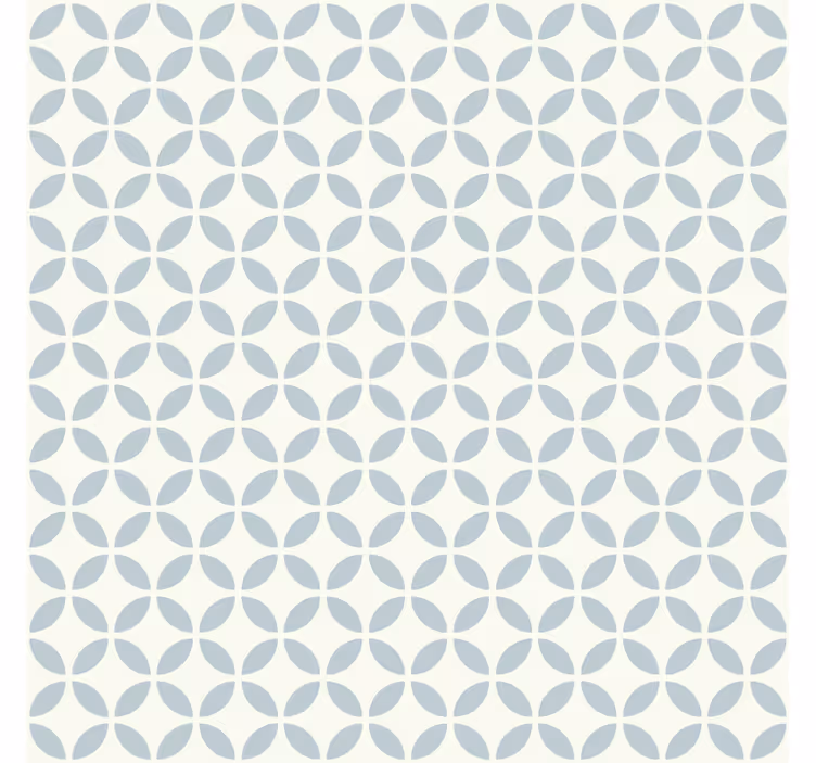 Carta da parati effetto piastrelle design circolare - TenStickers