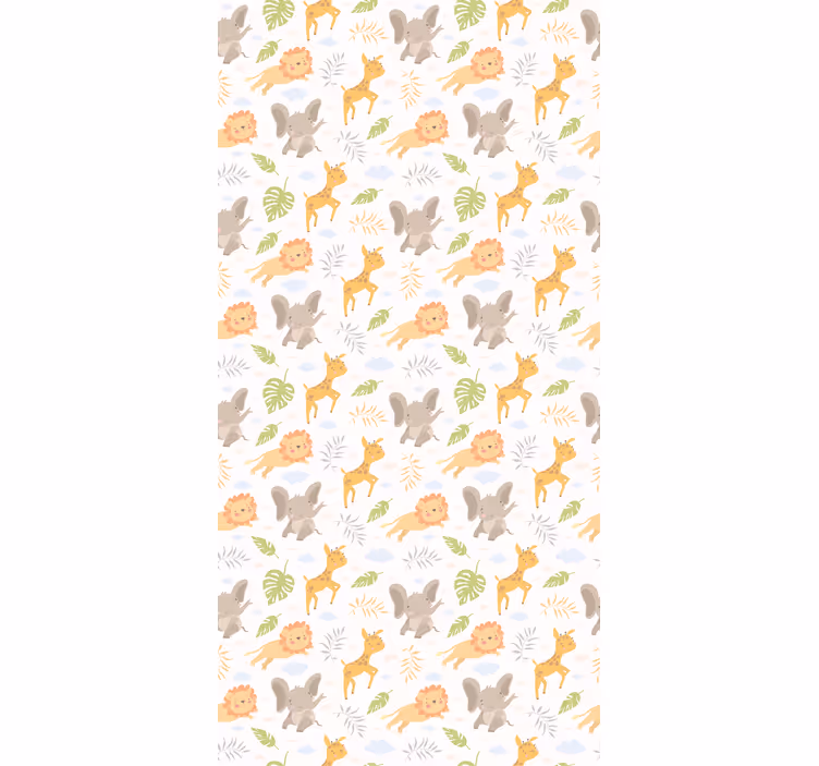 Carta da parati cameretta safari minimalista nordico - TenStickers