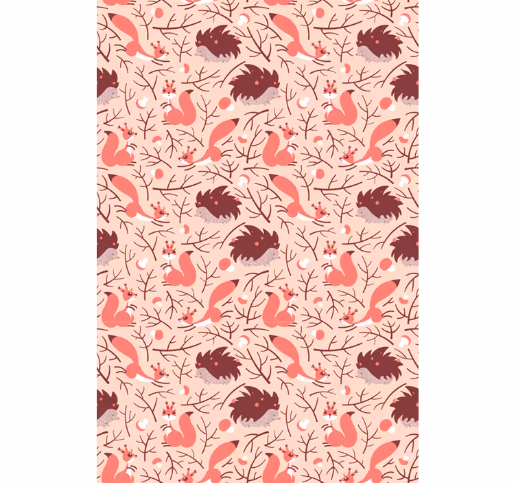 Carta da parati cameretta motivo fauna - TenStickers