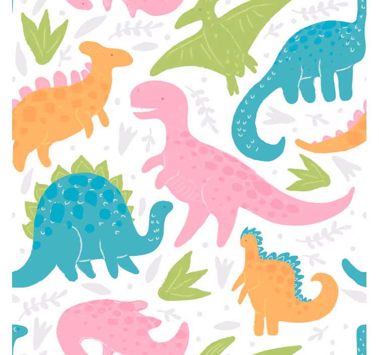 Carta da parati cameretta colori pastello - TenStickers