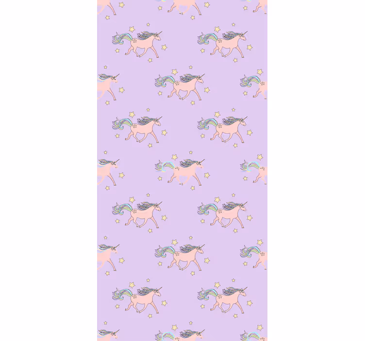 Carta da parati cameretta unicorni danzanti - TenStickers