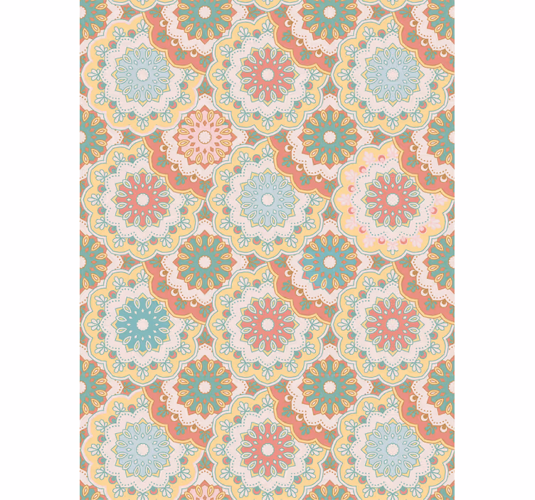Carta da parati corridoio tessuto "granny chic" - TenStickers