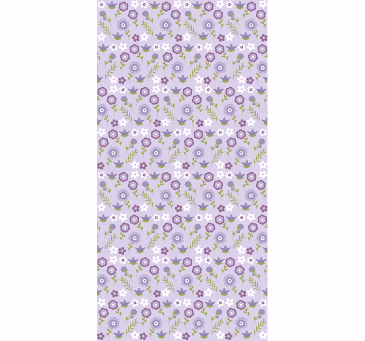 Carta da parati corridoio armonia floreale - TenStickers