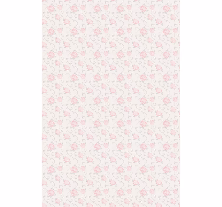 Carta da parati corridoio rose rosa delicate - TenStickers