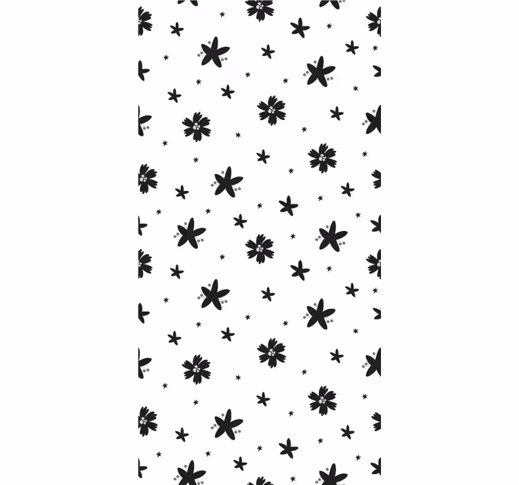 Carta da parati corridoio design bianco e nero - TenStickers