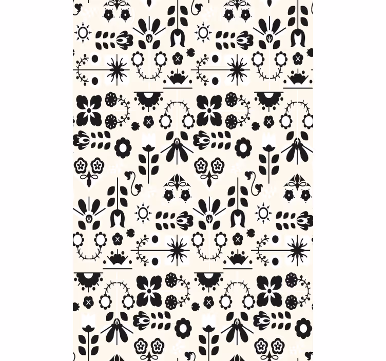 Carta da parati corridoio motivi floreali incantevoli - TenStickers