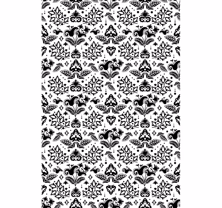 Carta da parati corridoio elementi floreali eleganti - TenStickers