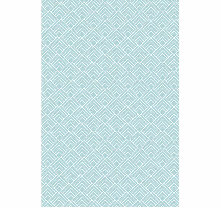 Carta da parati nordica linee zigzag blu chiaro - TenStickers