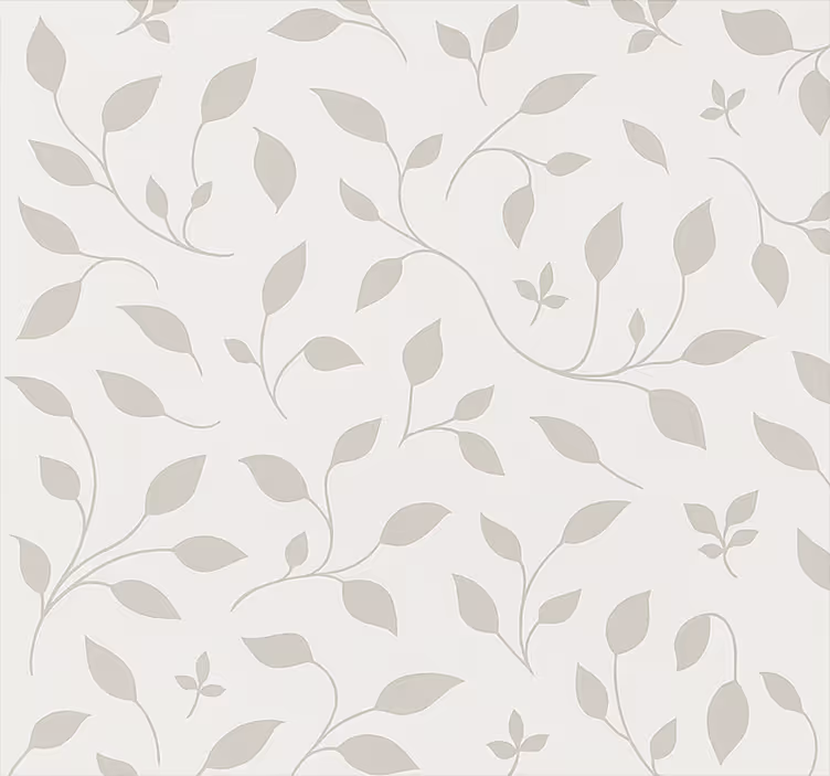 Carta da parati nordica motivo floreale foglie calmanti - TenStickers