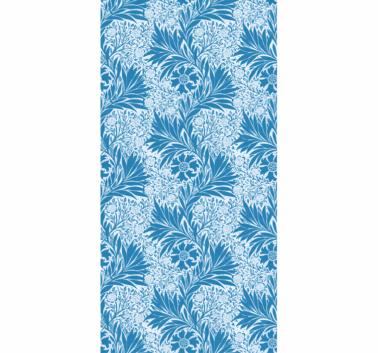 Carta da parati classica stile vittoriano blu - TenStickers