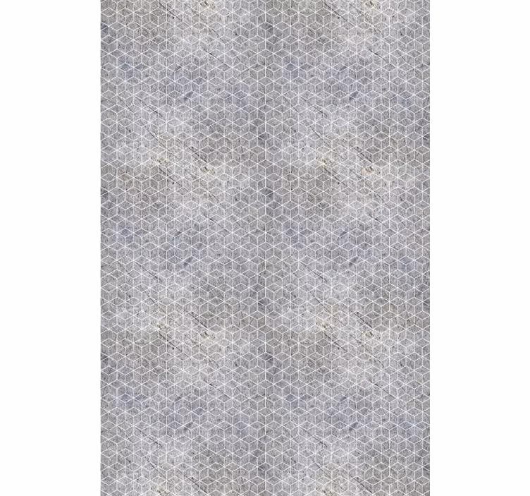 Carta da parati rustica decor geometrico in cemento - TenStickers