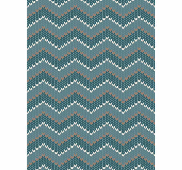 Carta da parati soggiorno blu effetto fibra naturale - TenStickers